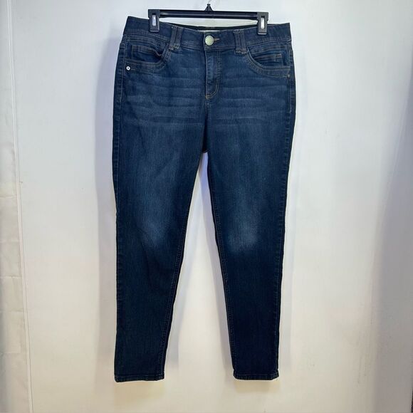 Democracy Size 12 "Ab Technology" Dark Wash Straight Leg Jeans - Picture 1 of 11